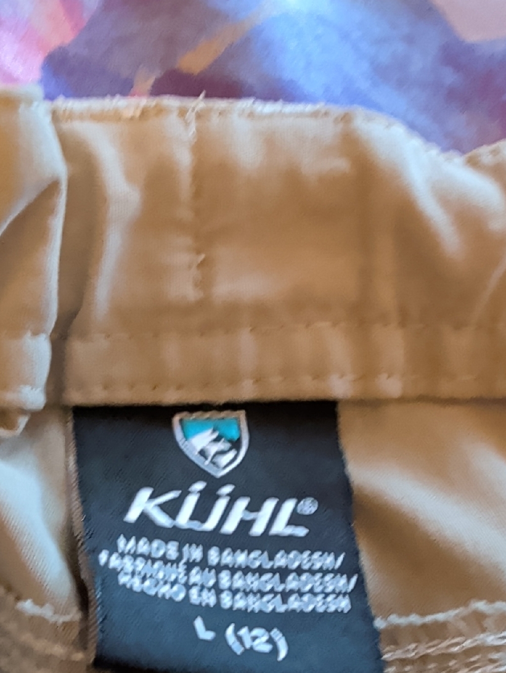 Kuhl Kids Casual Bottoms in Tan with Black Label